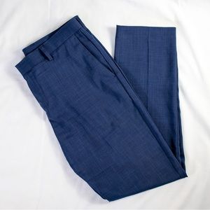 Perry Ellis Navy Blue Slim Fit Dress Pants 34/32